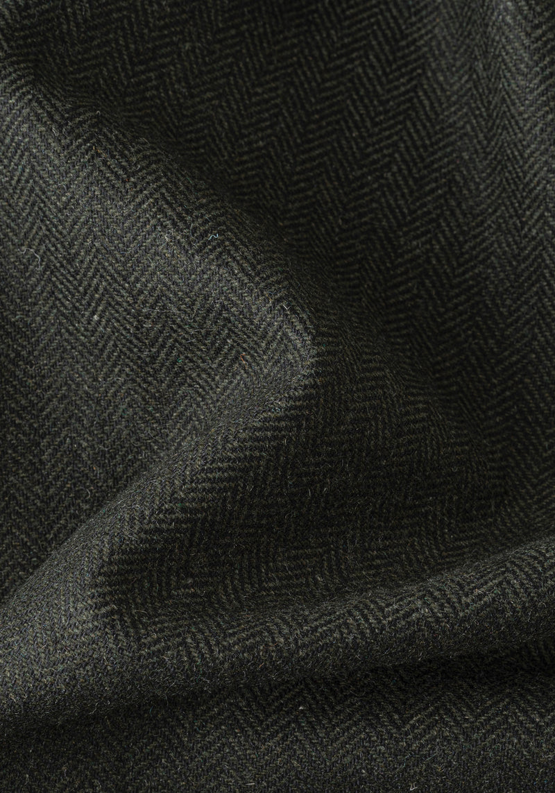 Canyon Olive Wool-Blend Bomber Jacket