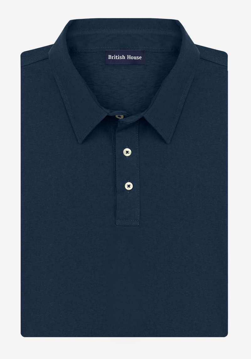 Comet Navy Cotton Polo Shirt