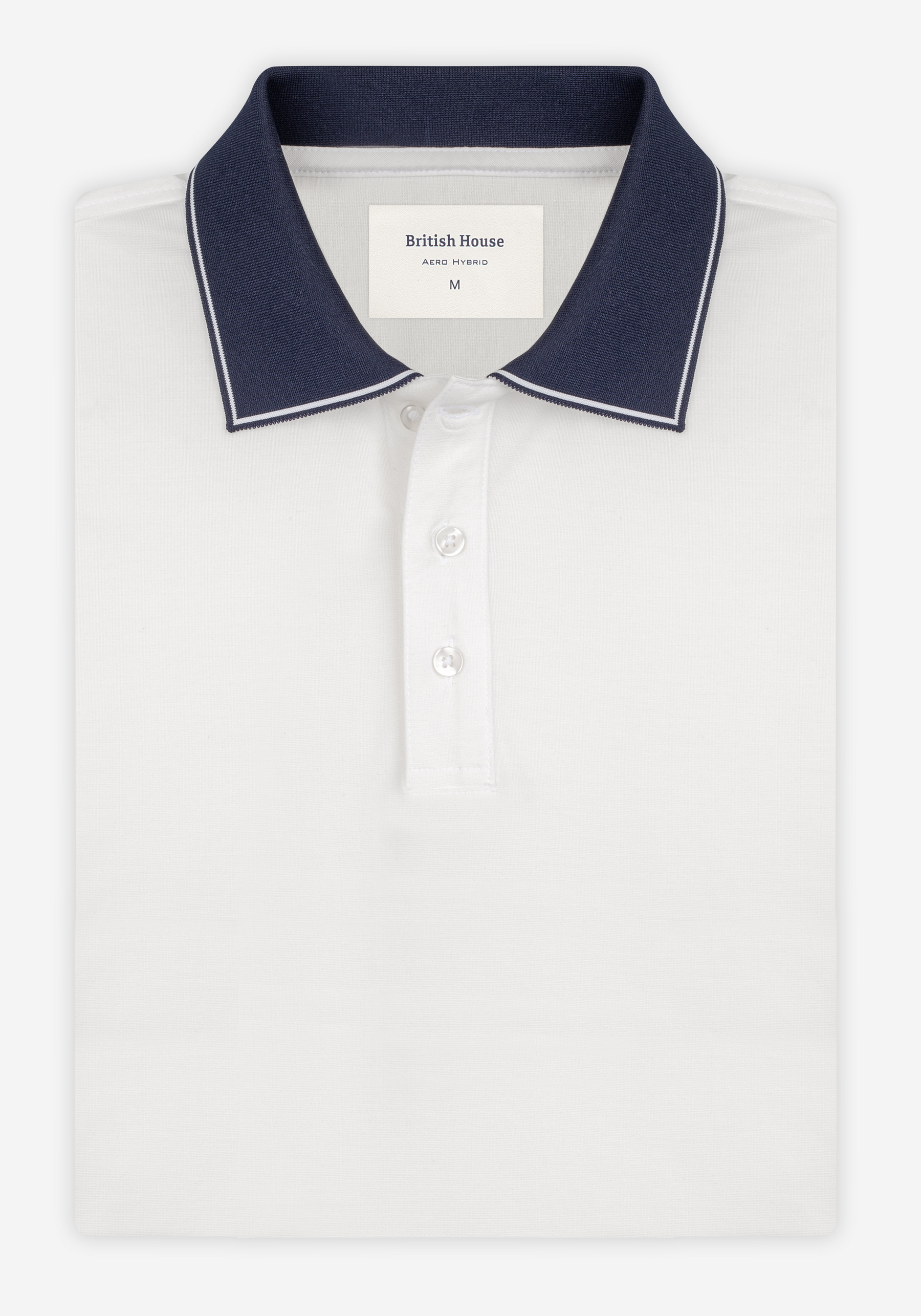 Cloud White Aero-Hybrid Polo Shirt