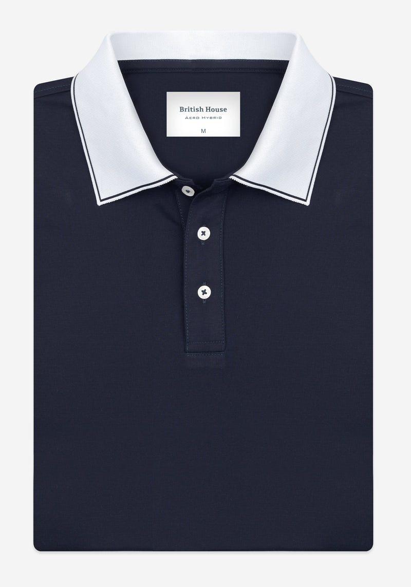 Ink Navy Aero-Hybrid Polo Shirt