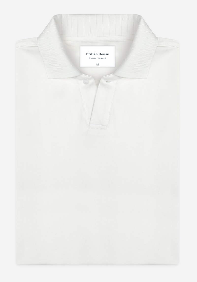 Ivory White Aero-Hybrid V-Polo