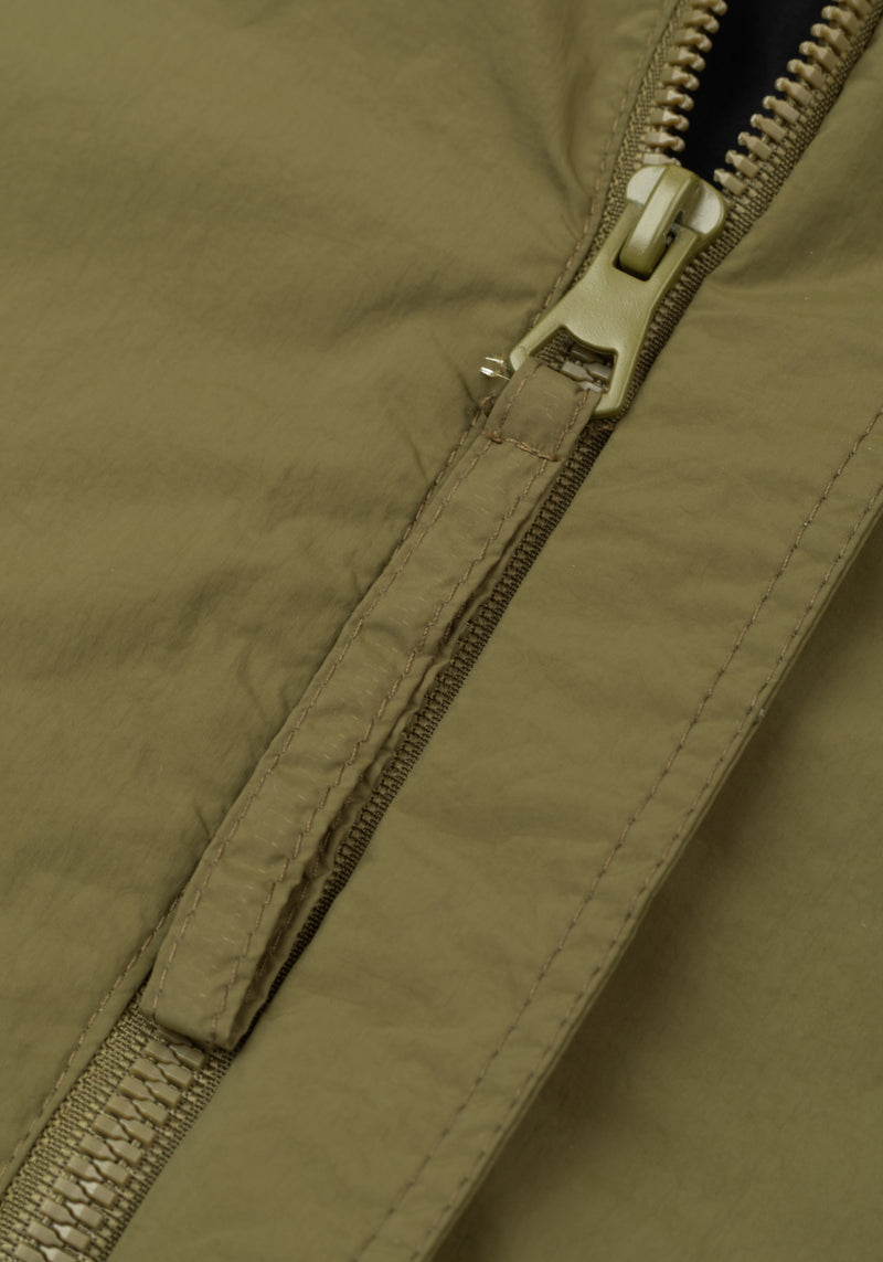 Deep Olive Aero-Hybrid Bomber Jacket
