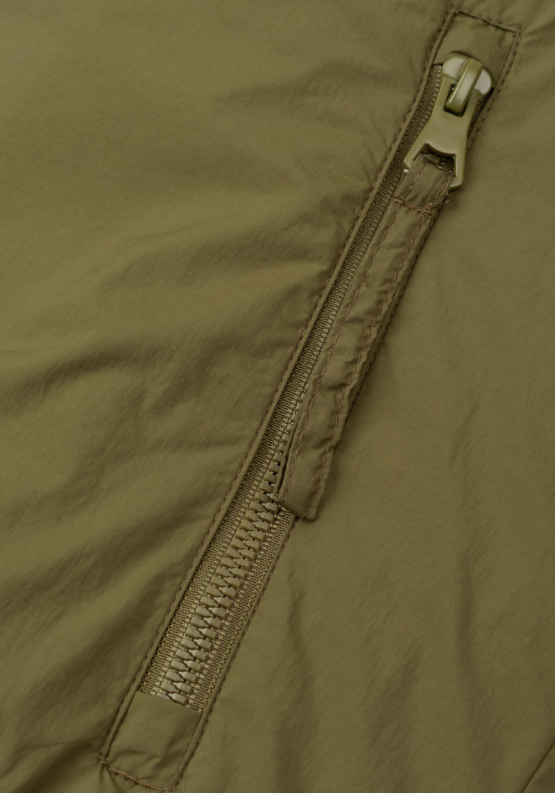 Deep Olive Aero-Hybrid Bomber Jacket