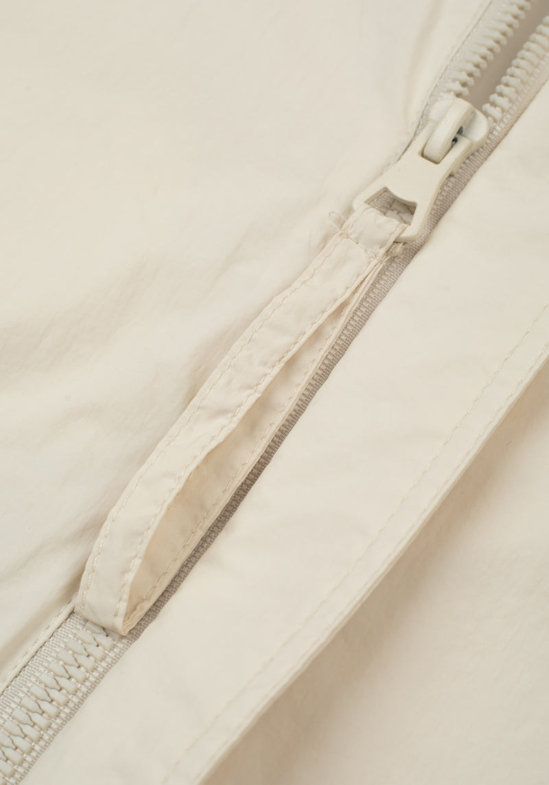 Muted Off-White Aero-Hybrid Bomber Jacket