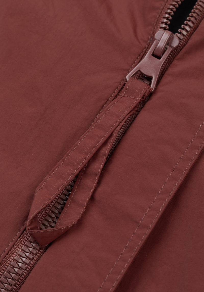 Vintage Burgundy Aero-Hybrid Bomber Jacket