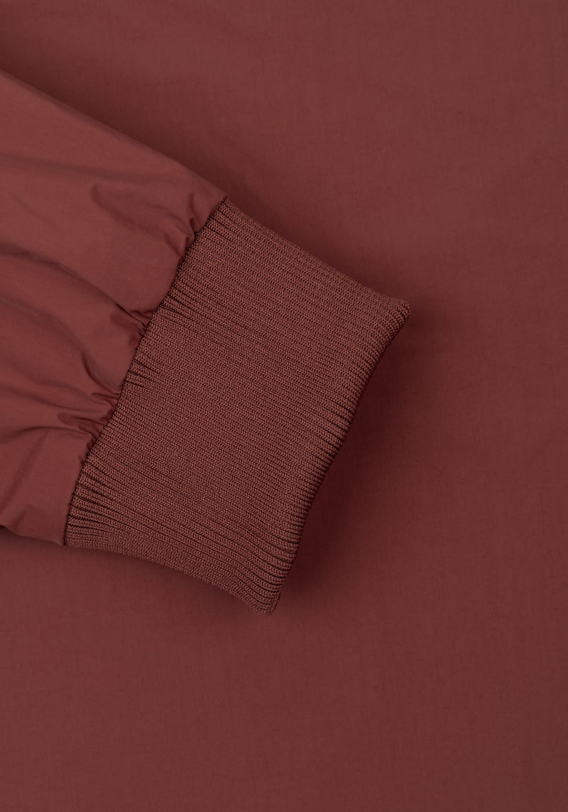 Vintage Burgundy Aero-Hybrid Bomber Jacket