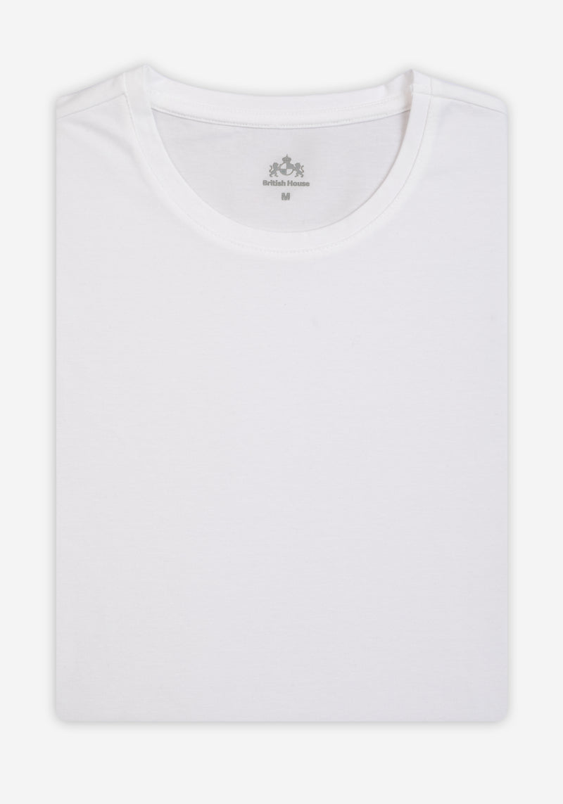 Vanilla White Cotton Undershirt - Short Sleeve