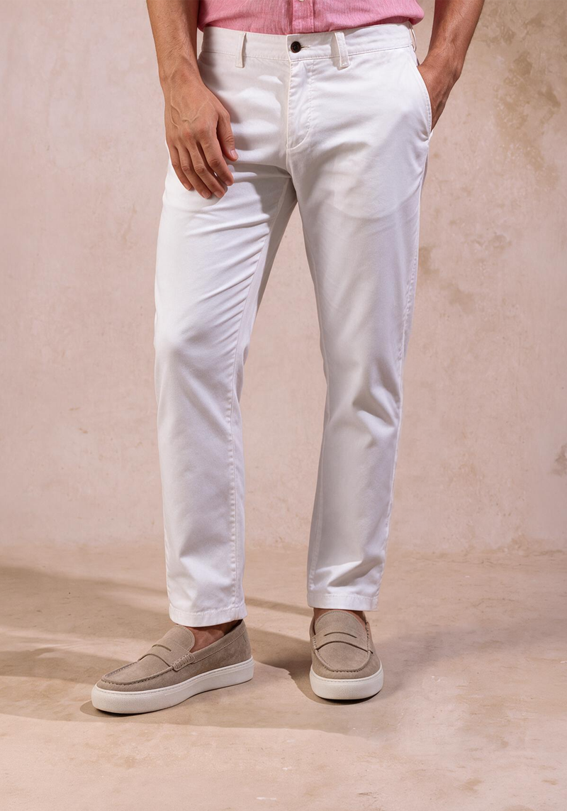 Ivory White Riviera Gabardine