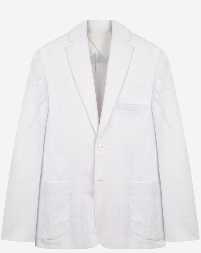 Shell White Pure Linen Blazer