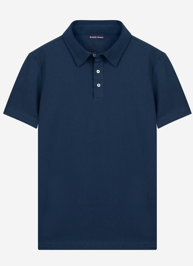 Comet Navy Cotton Polo Shirt
