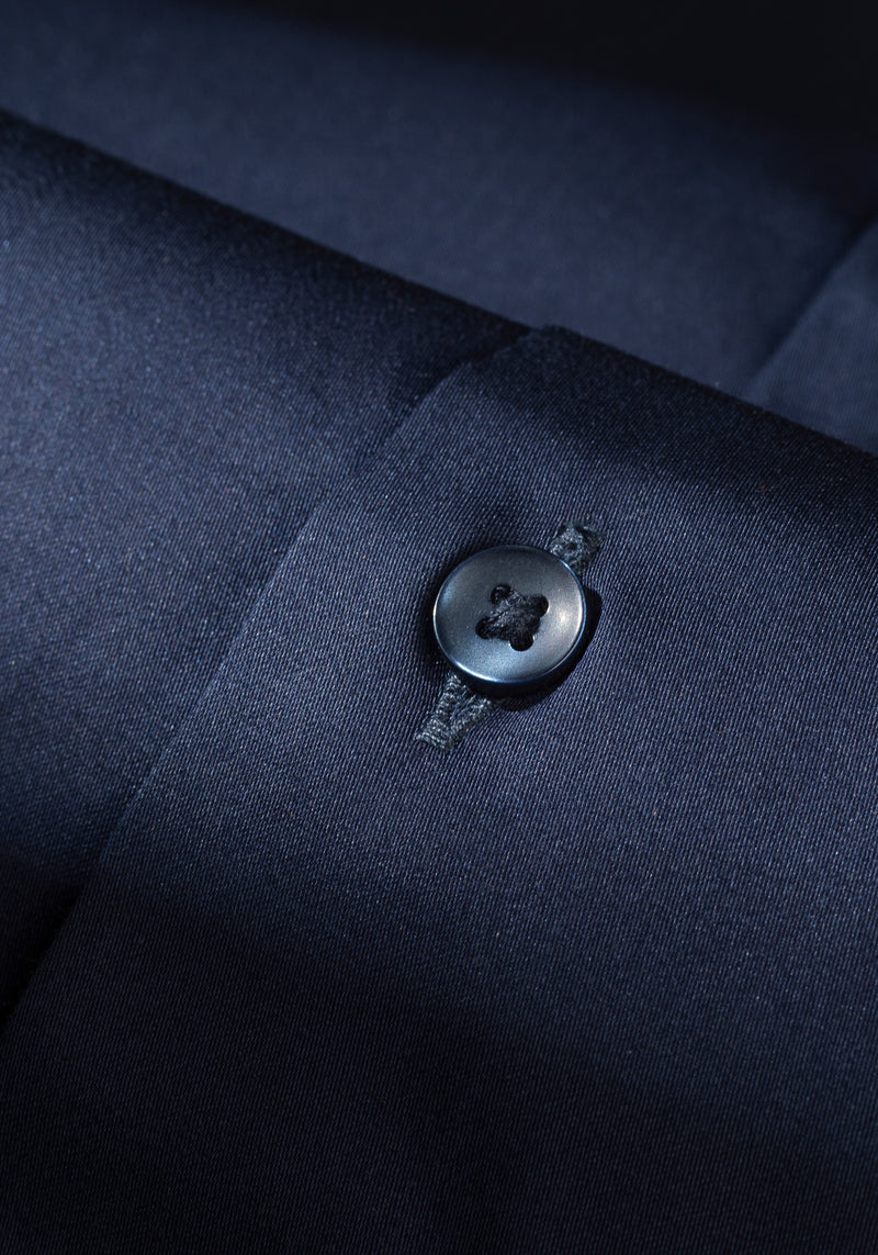 Antique Navy Luxe Twill Shirt - Wrinkle-free