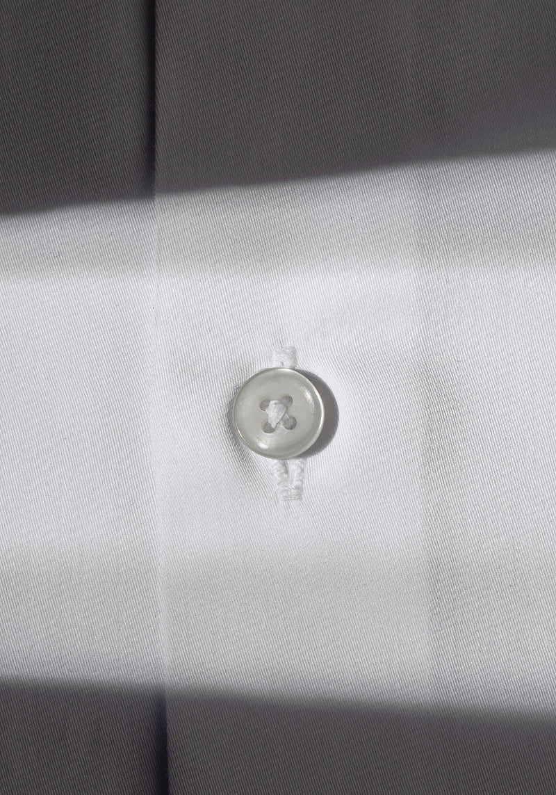 Supreme White Luxe Twill Shirt - Wrinkle-free