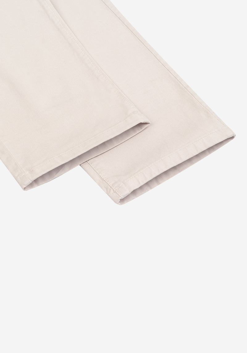 Sandstone Beige Cotton Tencel Gabardine