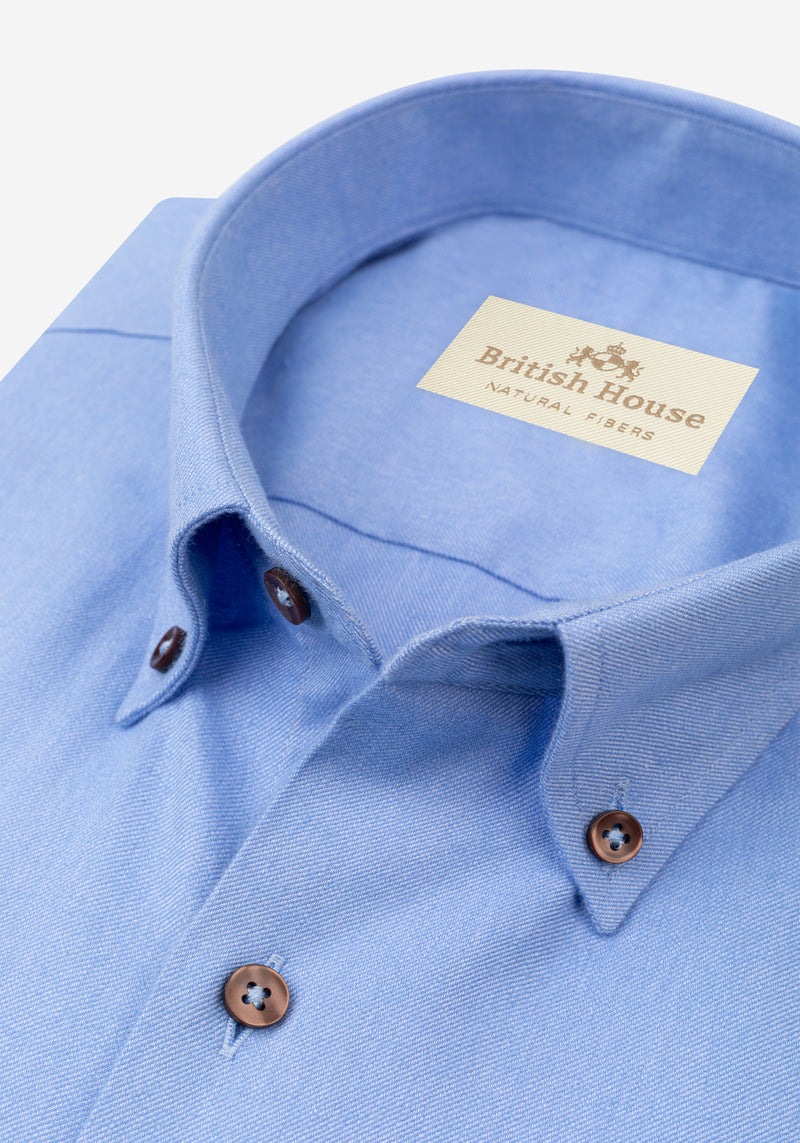 Mist Blue Flannel Shirt