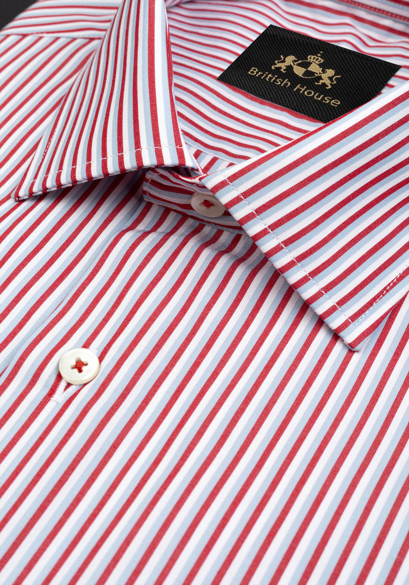 Fiesta Red Stripe Oxford Shirt