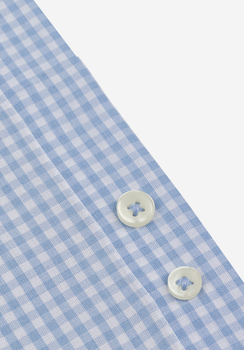 Horizon Blue Checked Poplin Shirt