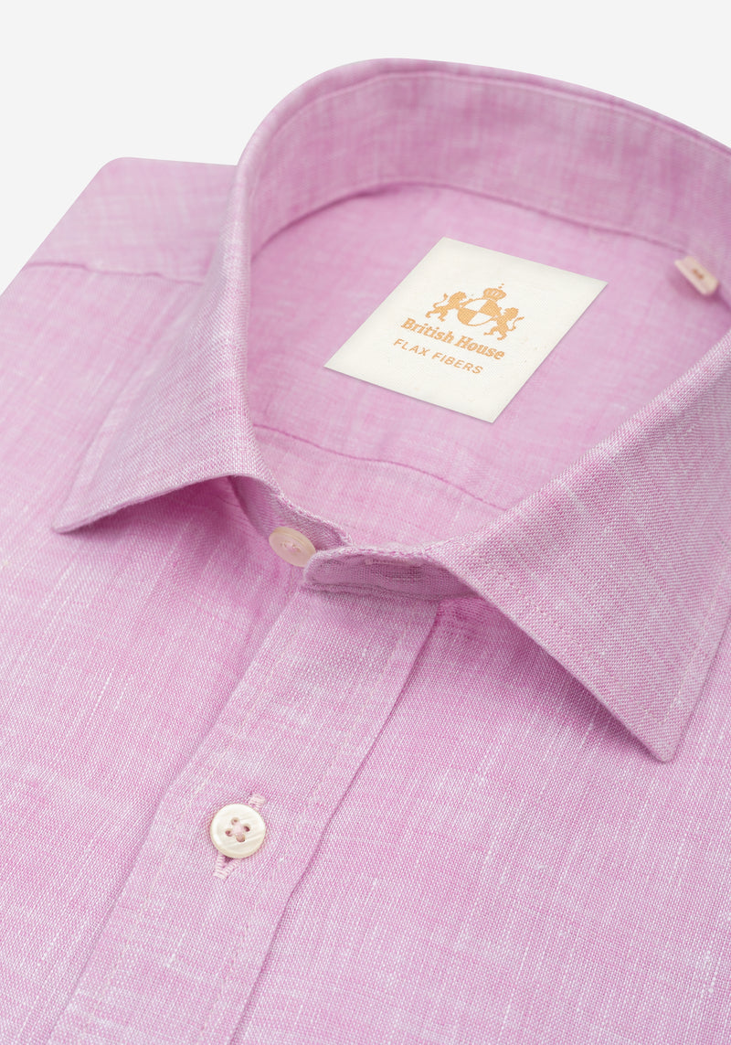 Mist Rose Belgian Linen Shirt