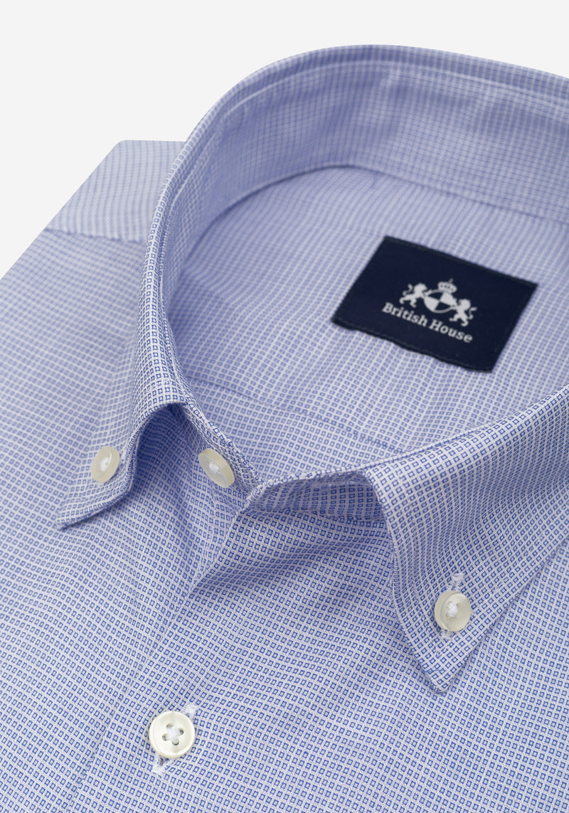 Cornflower Blue Dobby Shirt