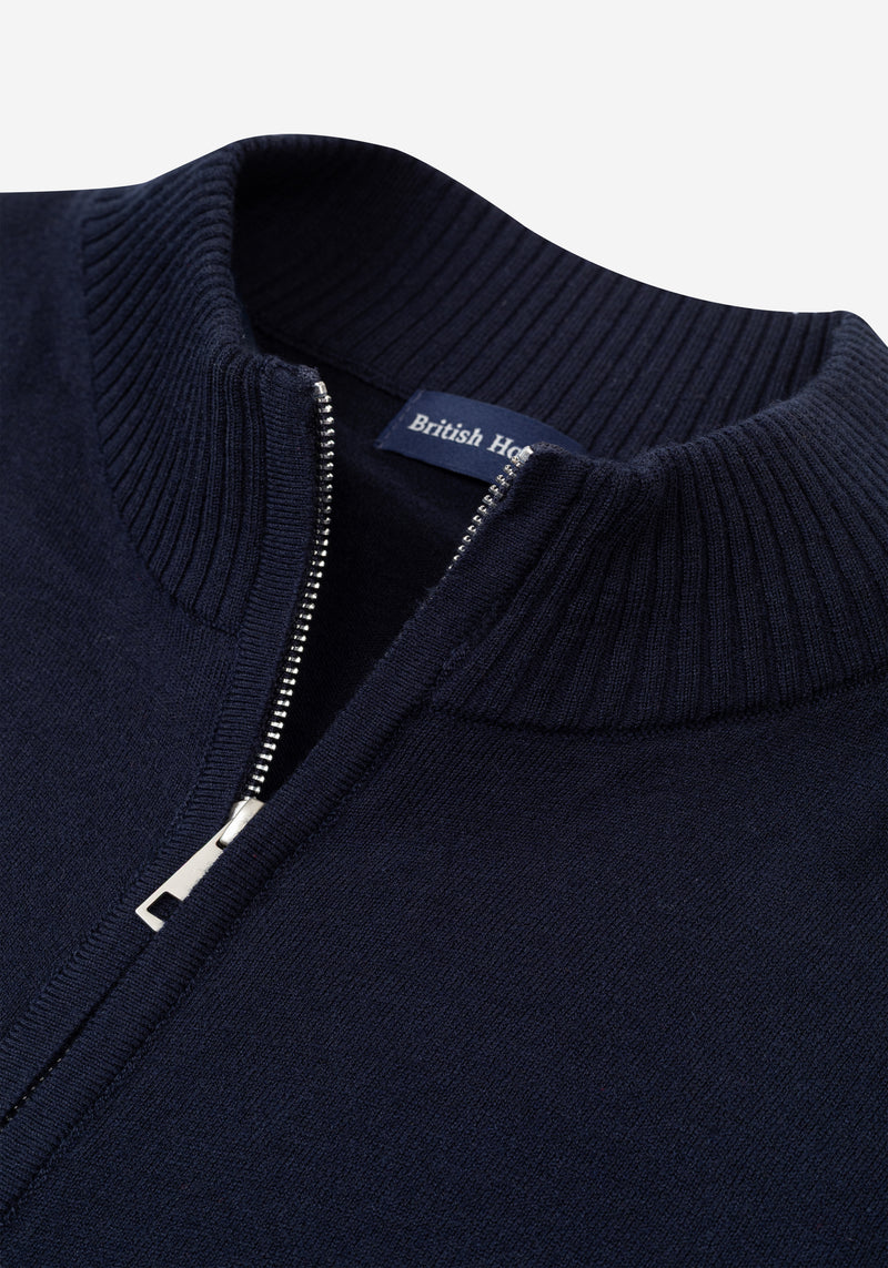 Phantom Navy Merino Wool Blend Pullover
