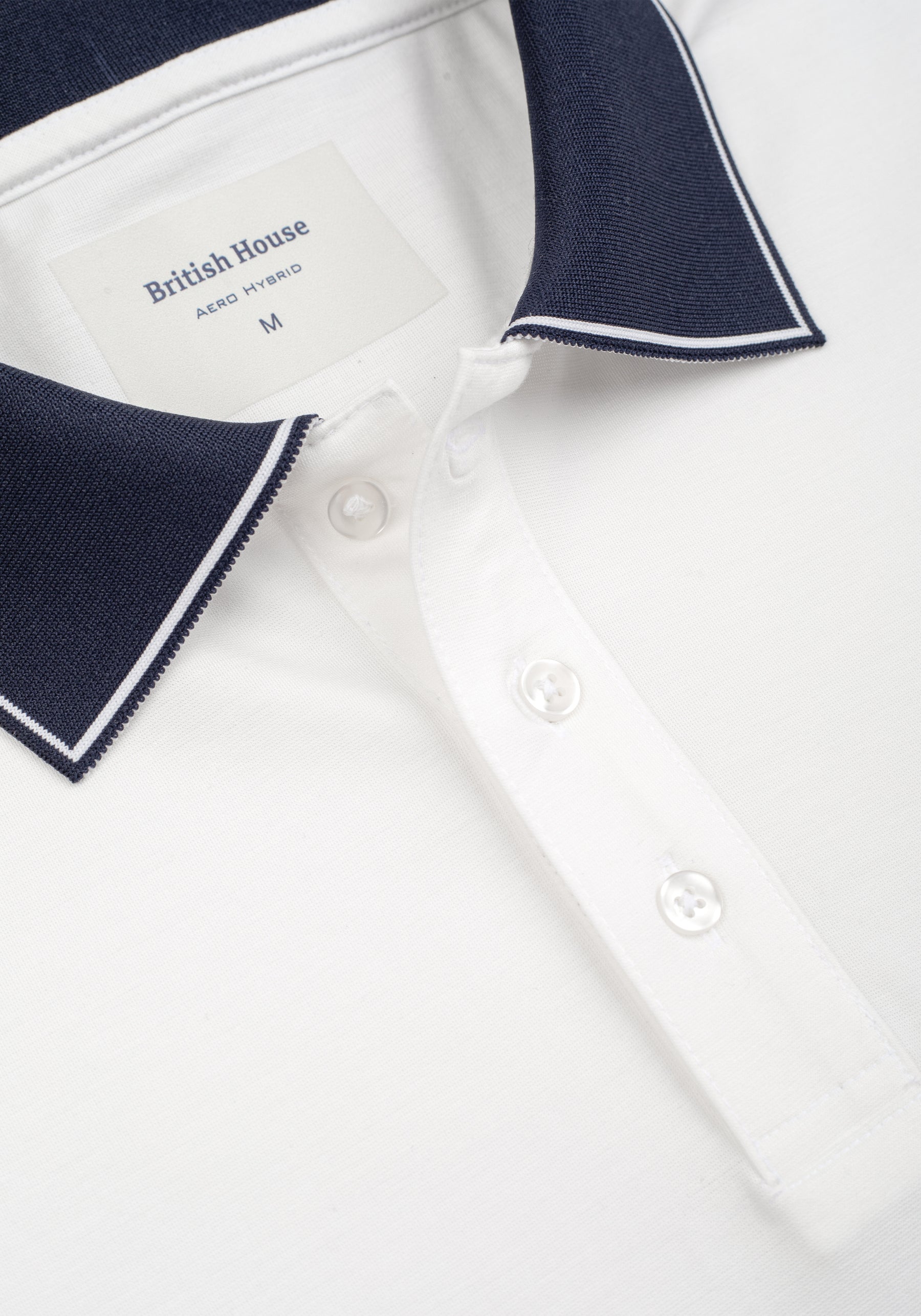 Cloud White Aero-Hybrid Polo Shirt