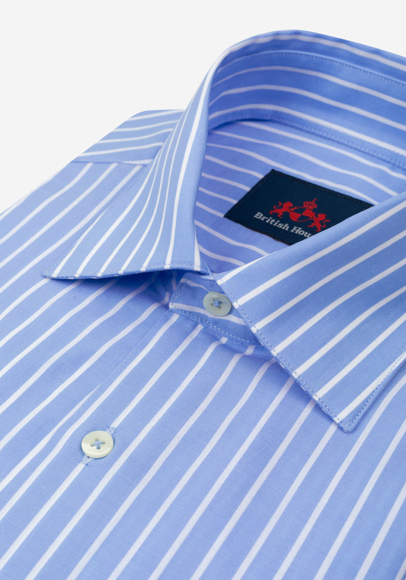 Horizon Blue Stripe Poplin Shirt