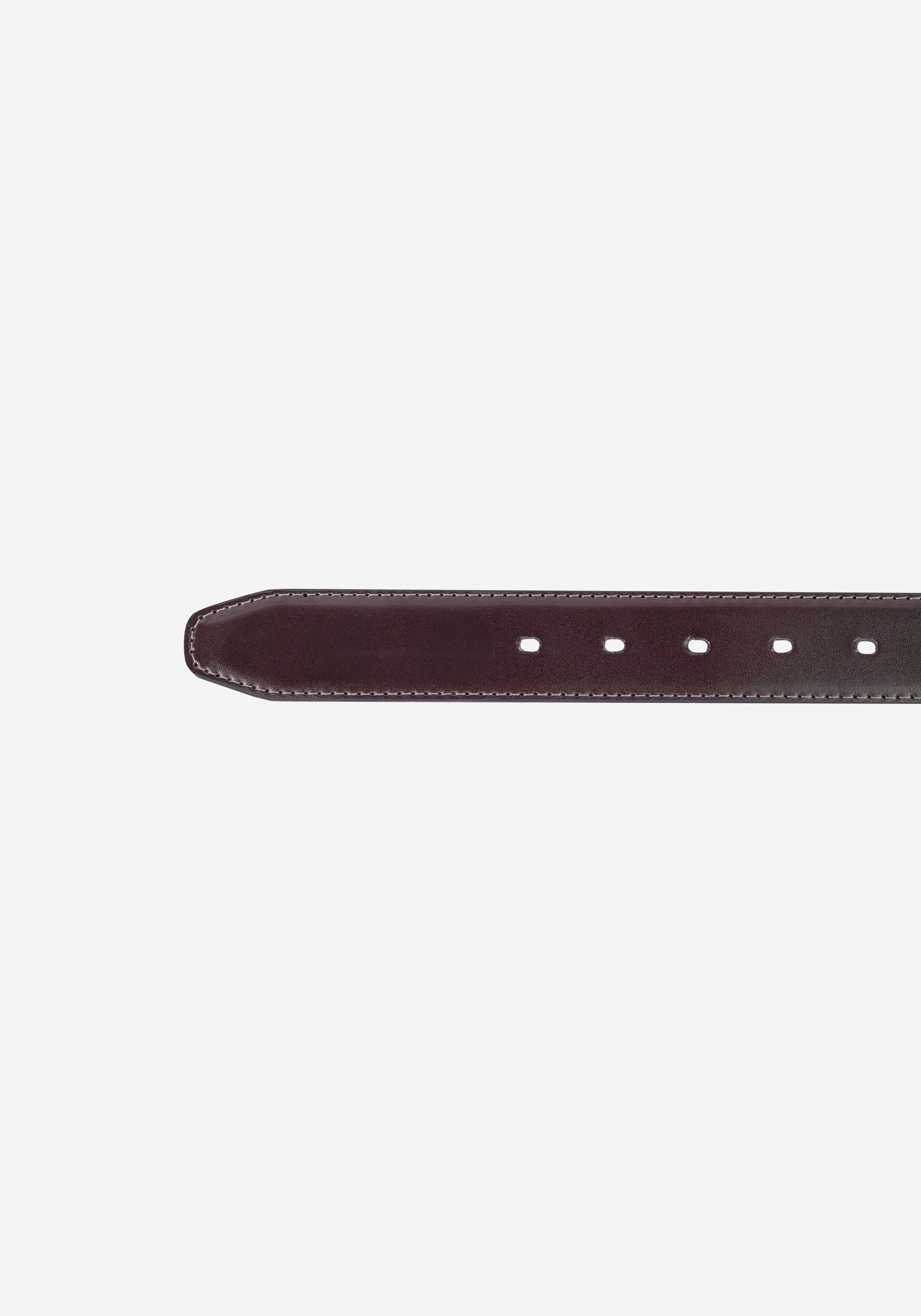 Burgundy Double-Face Genuine Leather Belt
