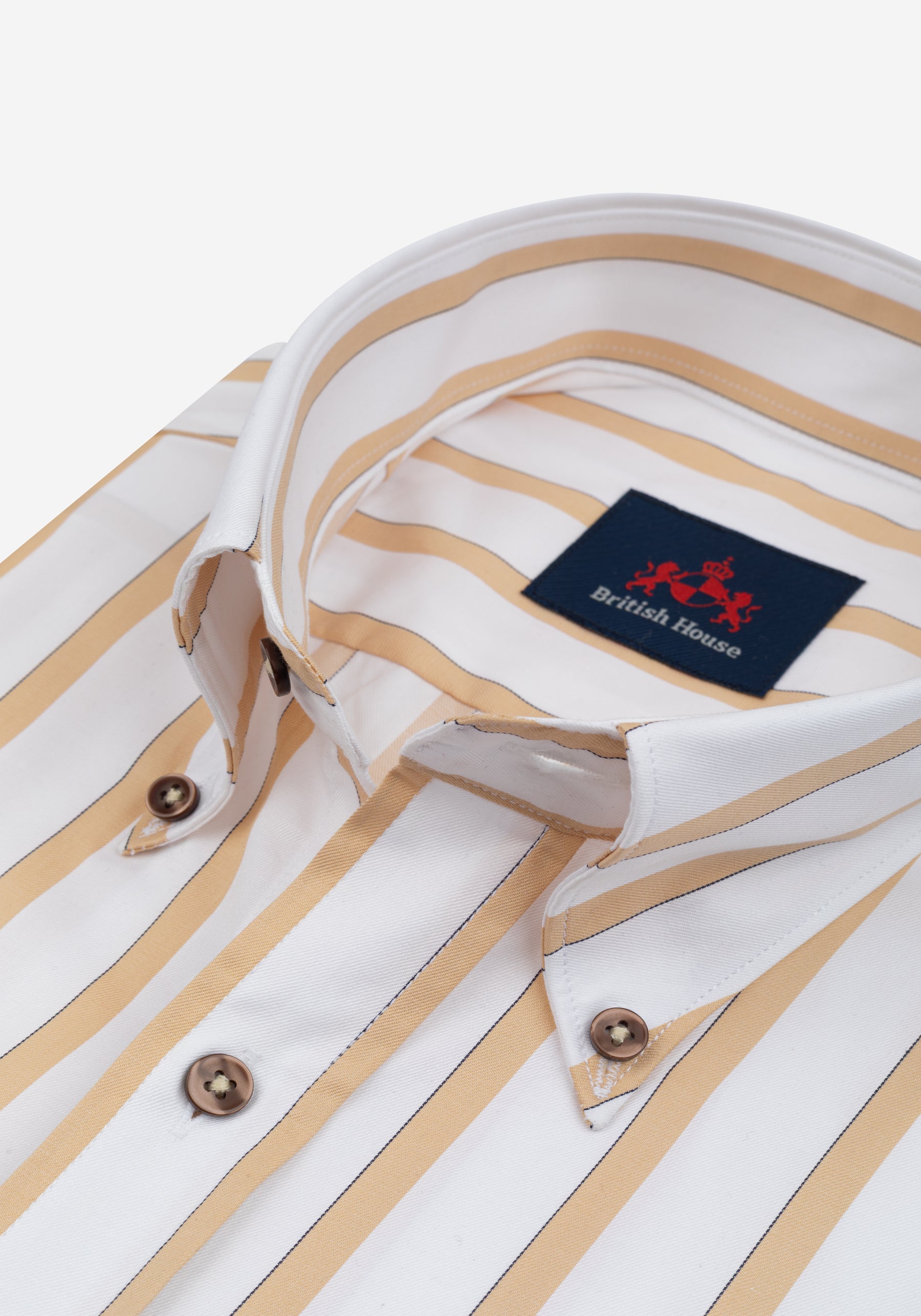 Desert Beige Stripe Signature Twill Shirt