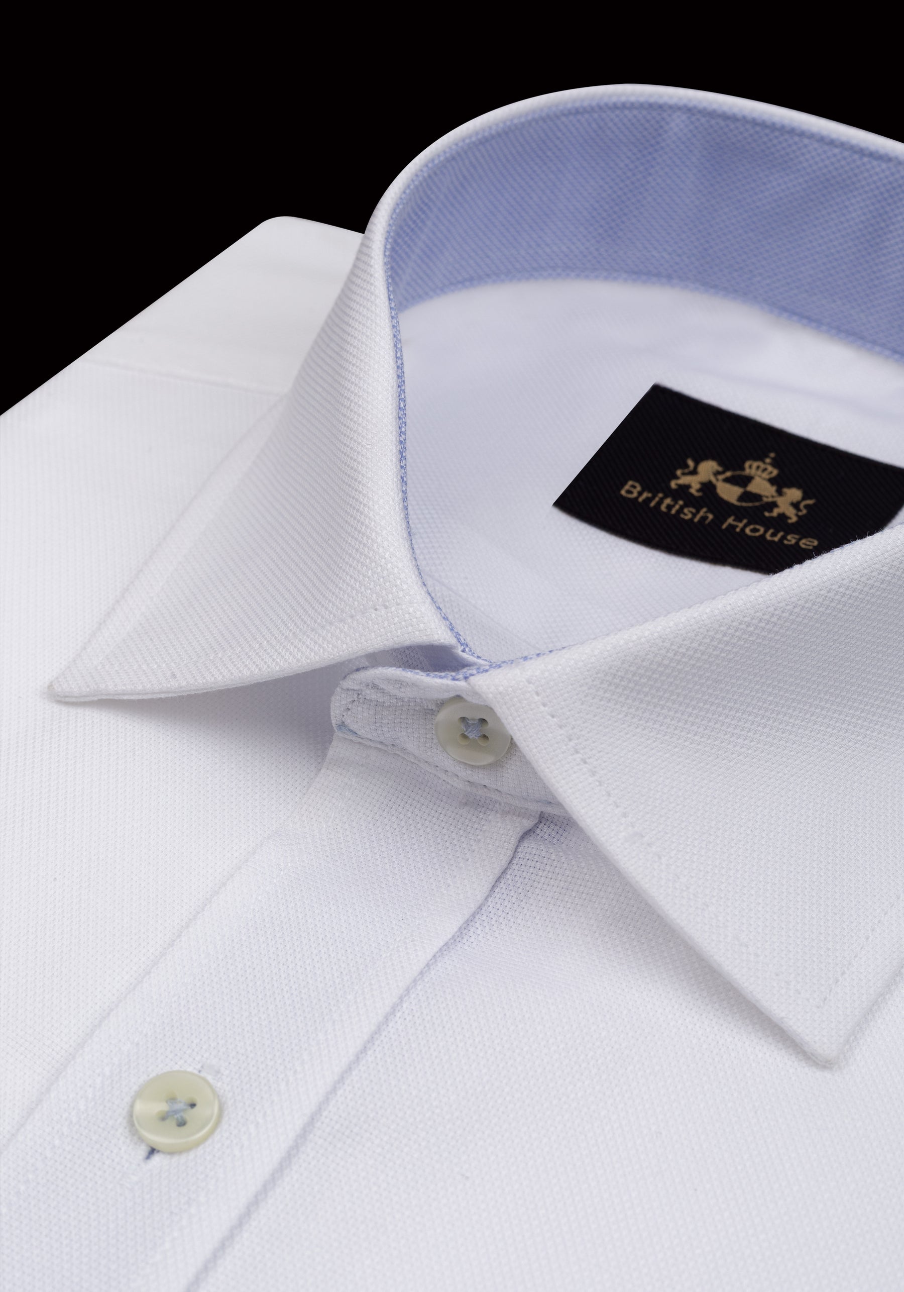 Pearl White Basket Weave Shirt