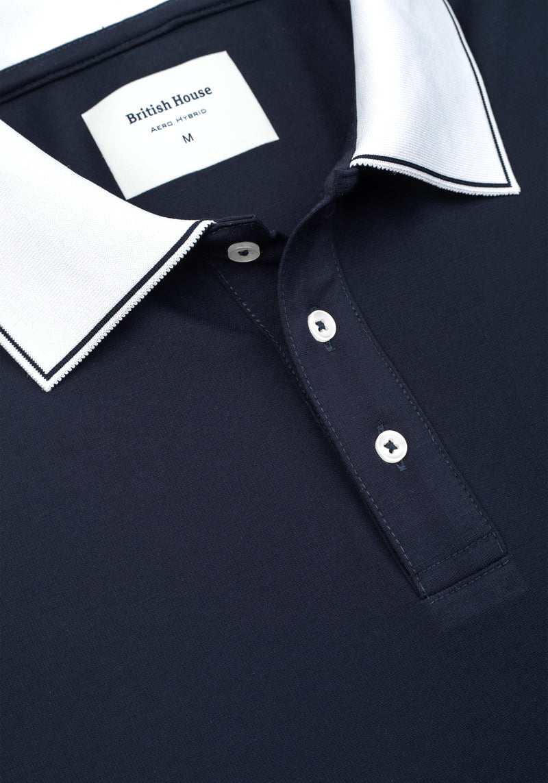 Ink Navy Aero-Hybrid Polo Shirt