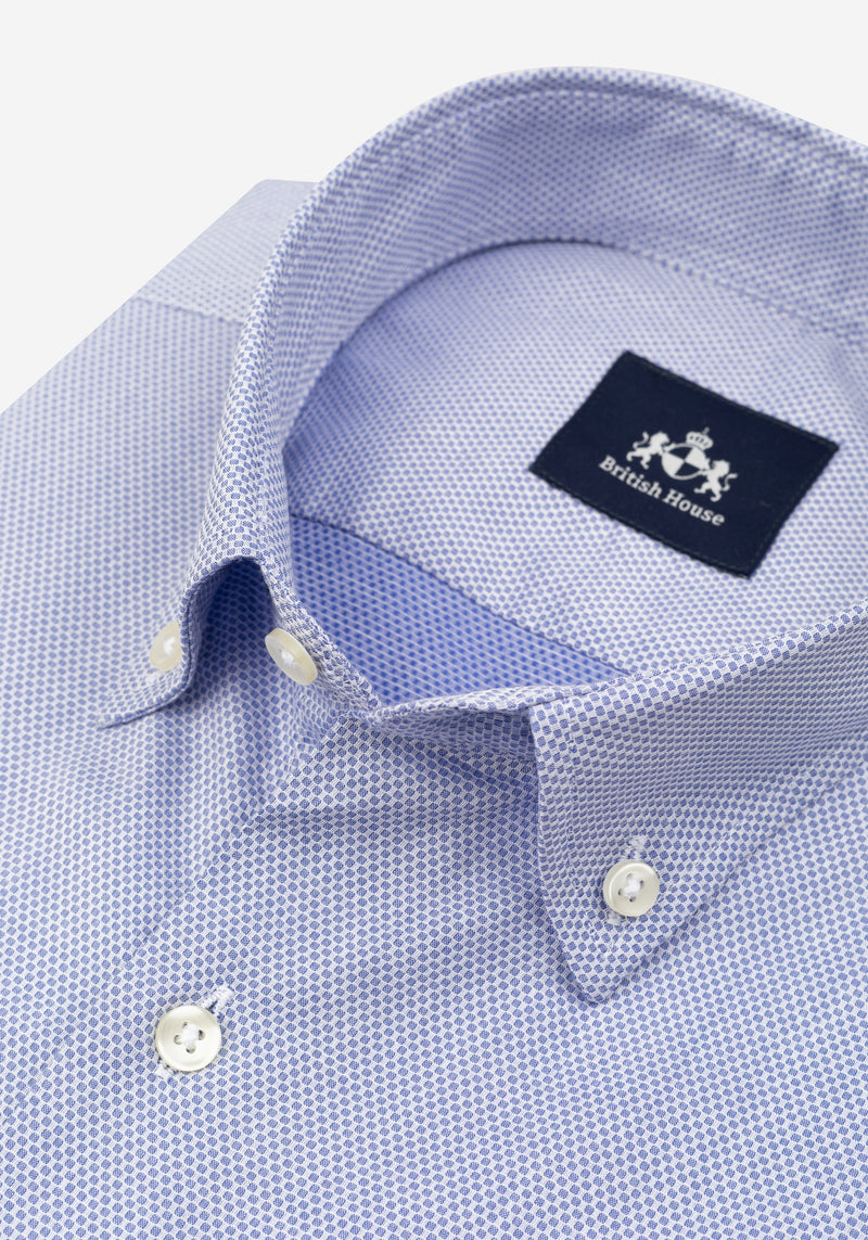 Cornflower Blue Dobby Shirt