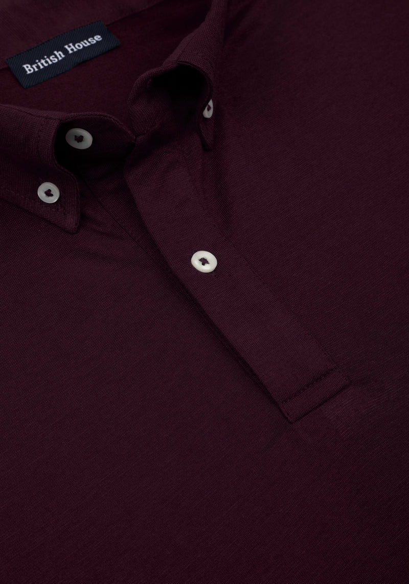 Port Red Soft Knit Polo Shirt