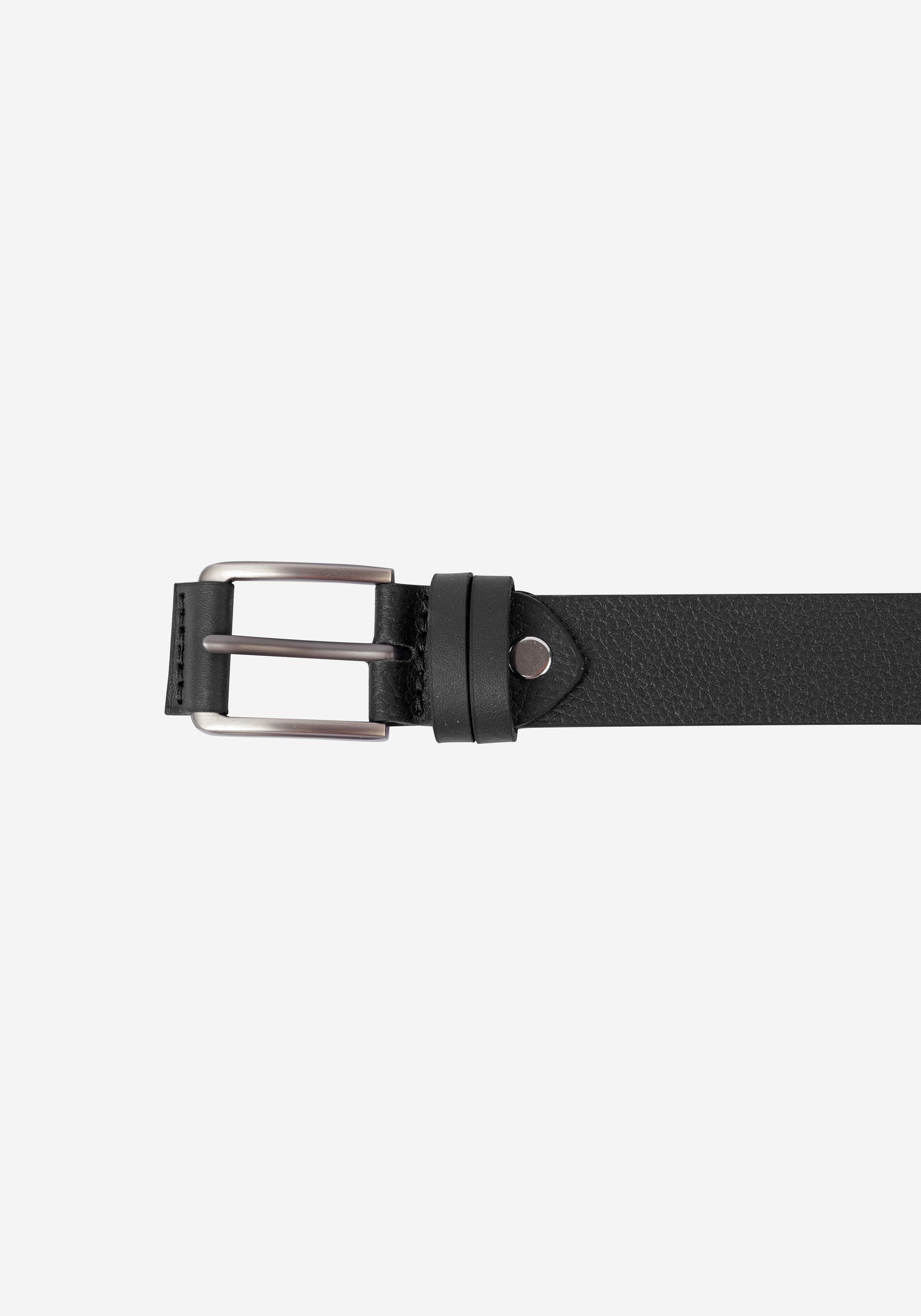Midnight Black Leather Belt
