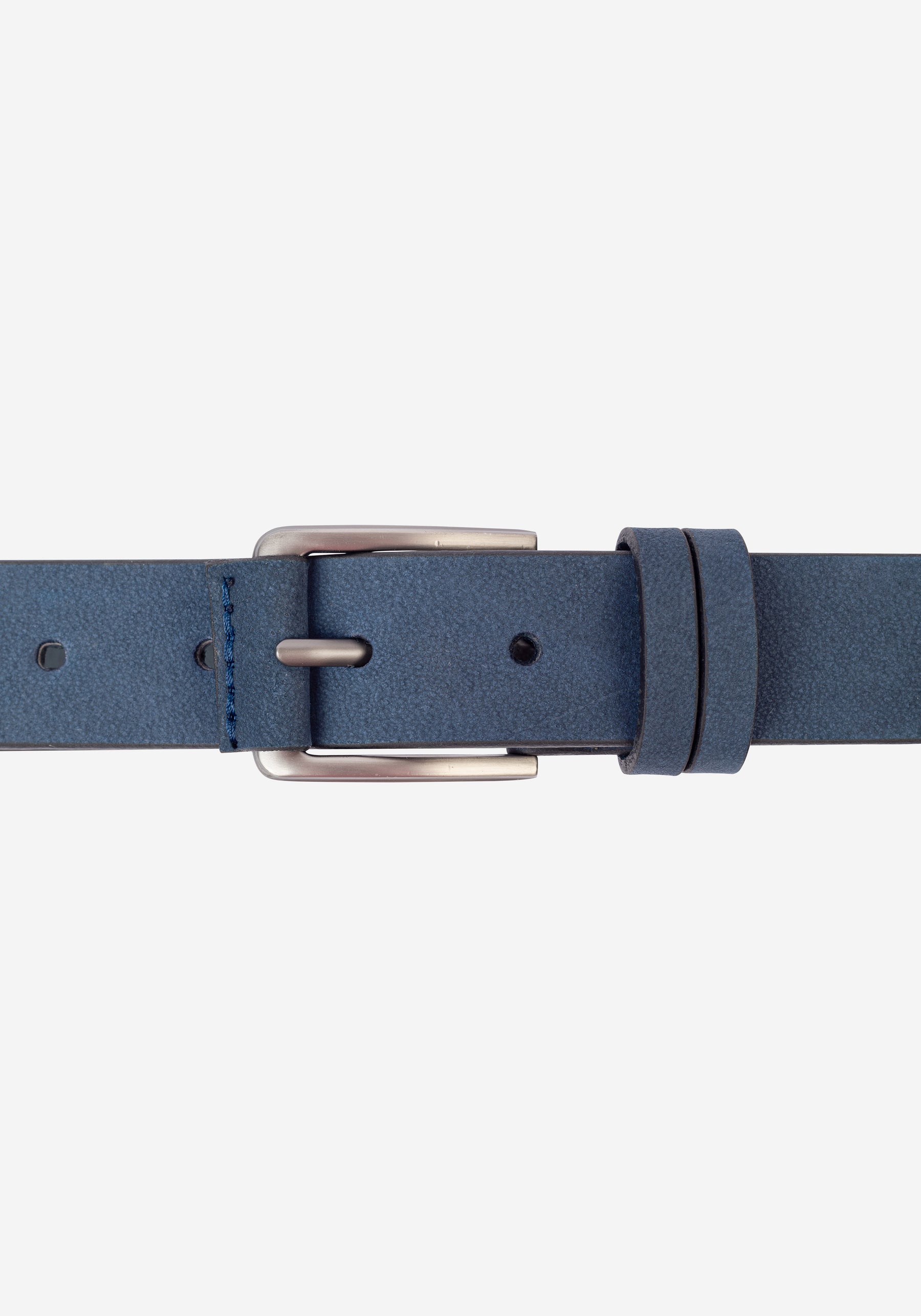 Slate Blue Leather Belt
