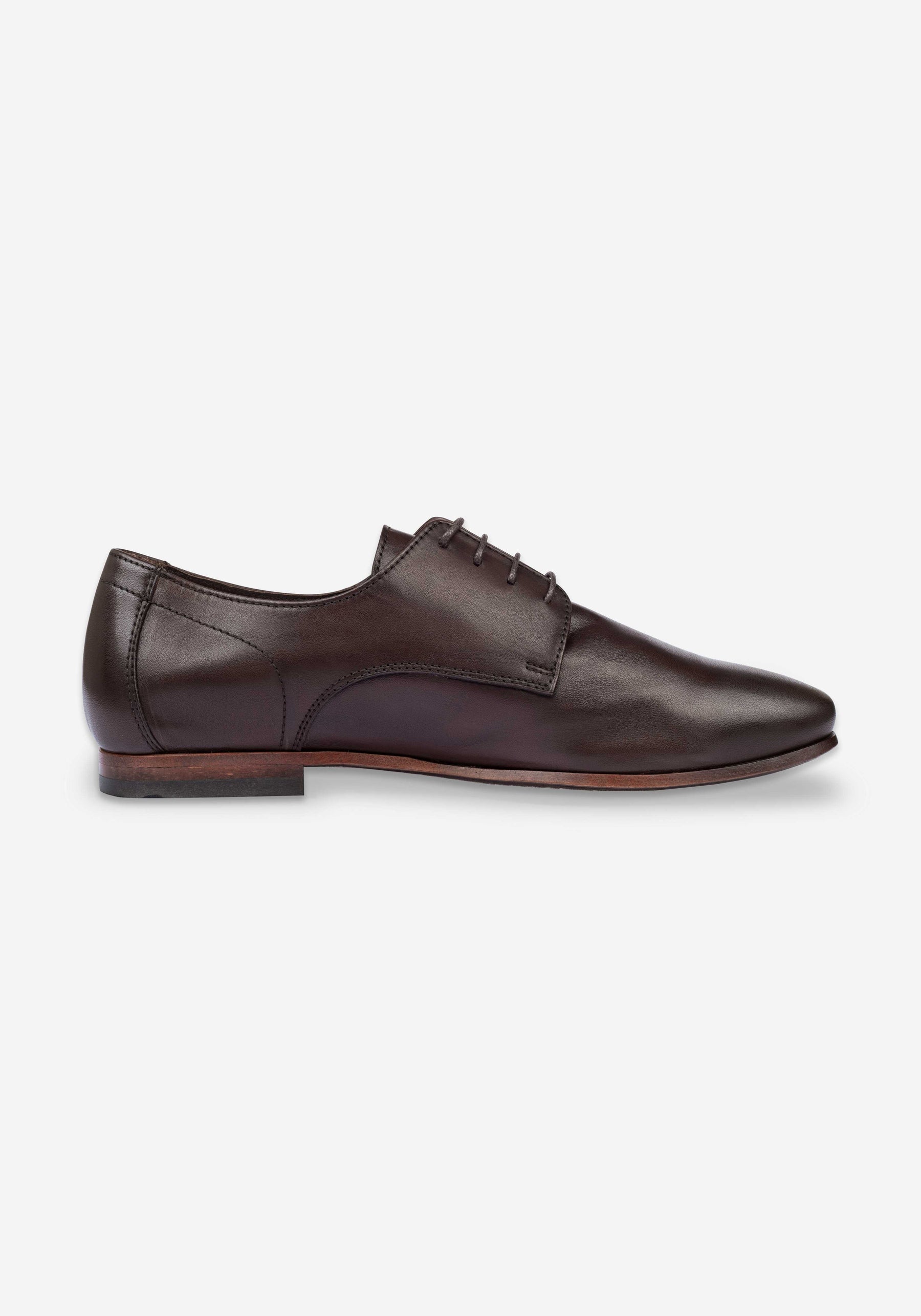 Mocha Brown Calf-Skin Leather Lace-up
