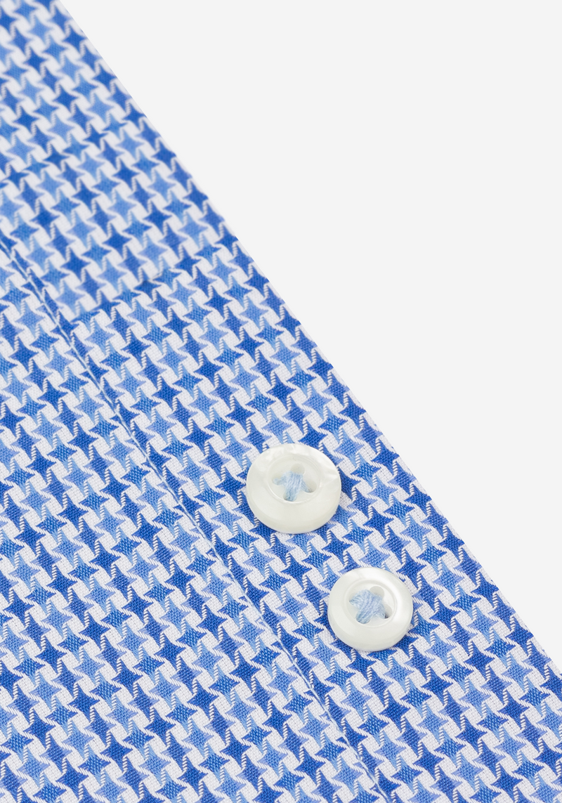 Flint Blue Two-Tone Pattern Signature Twill Shirt