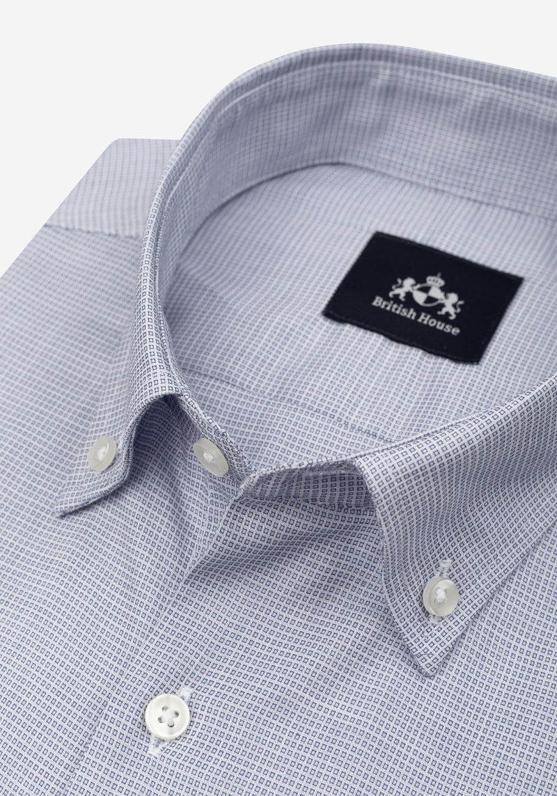 Mist Blue Dobby Shirt