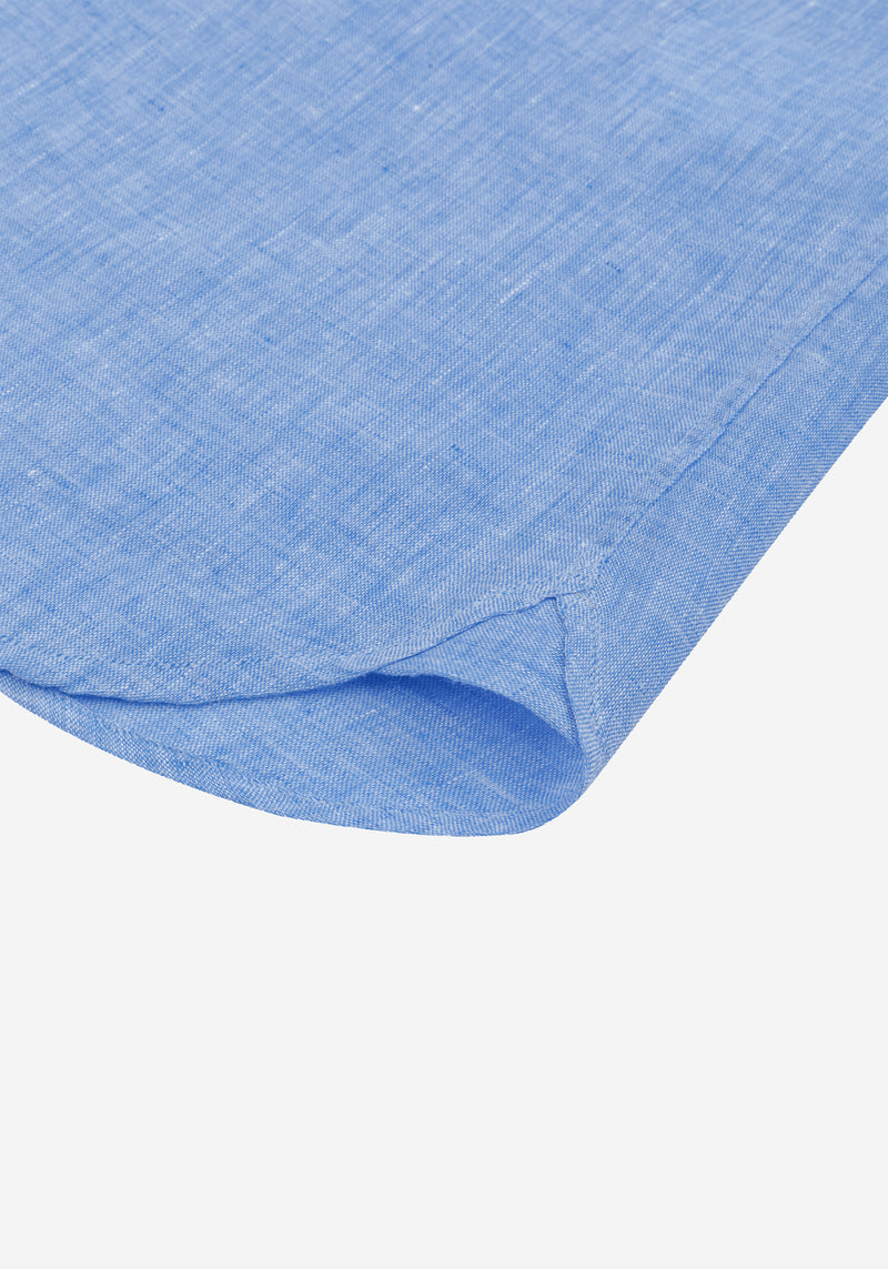 Sea Blue Belgian Linen Shirt