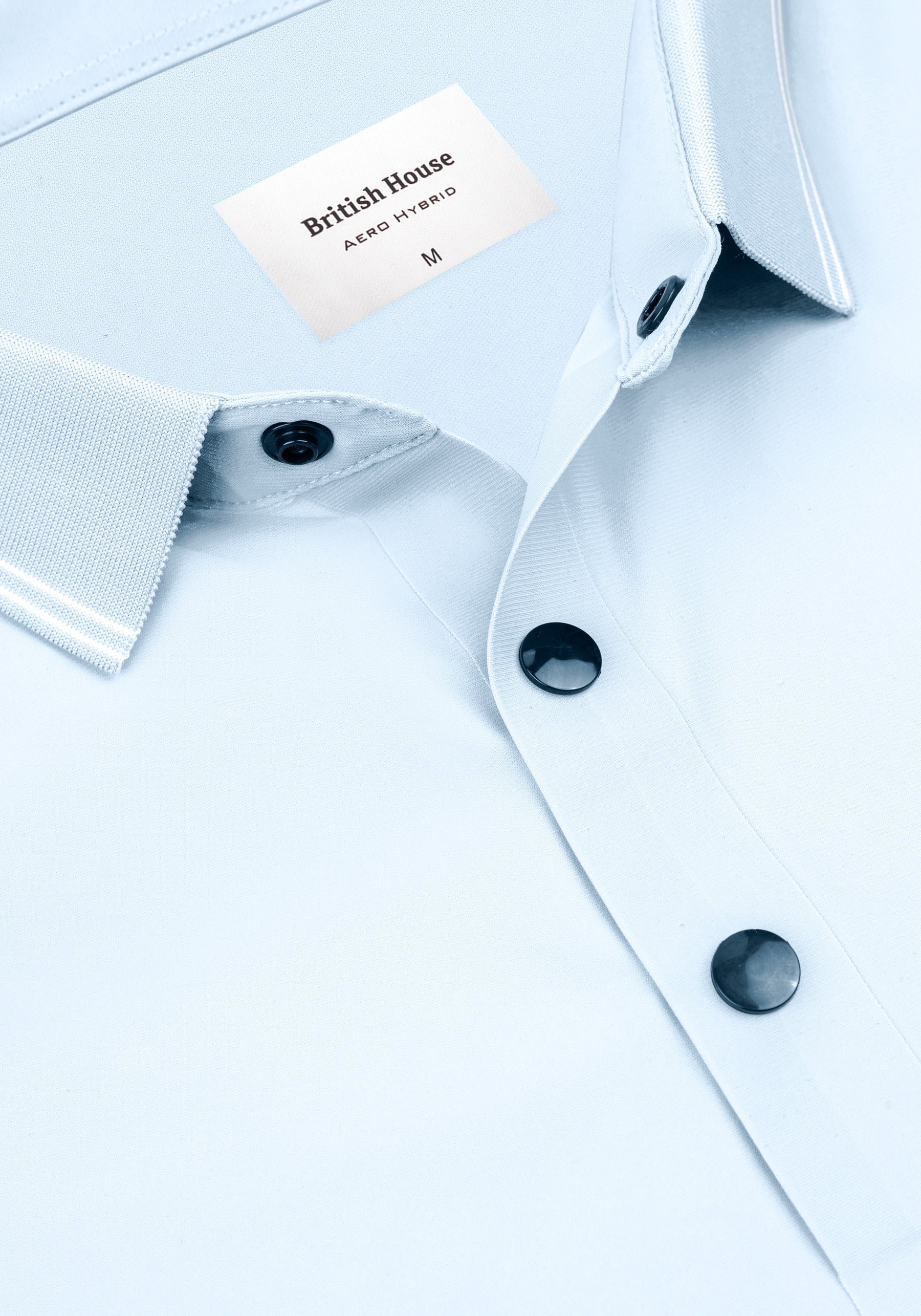 Aqua Blue Aero-Hybrid Polo Shirt