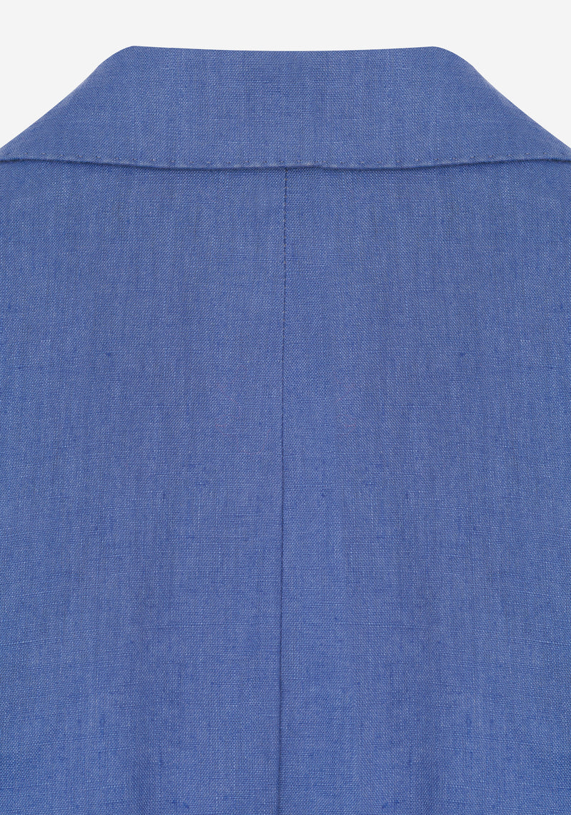 Côte Blue Pure Linen Blazer