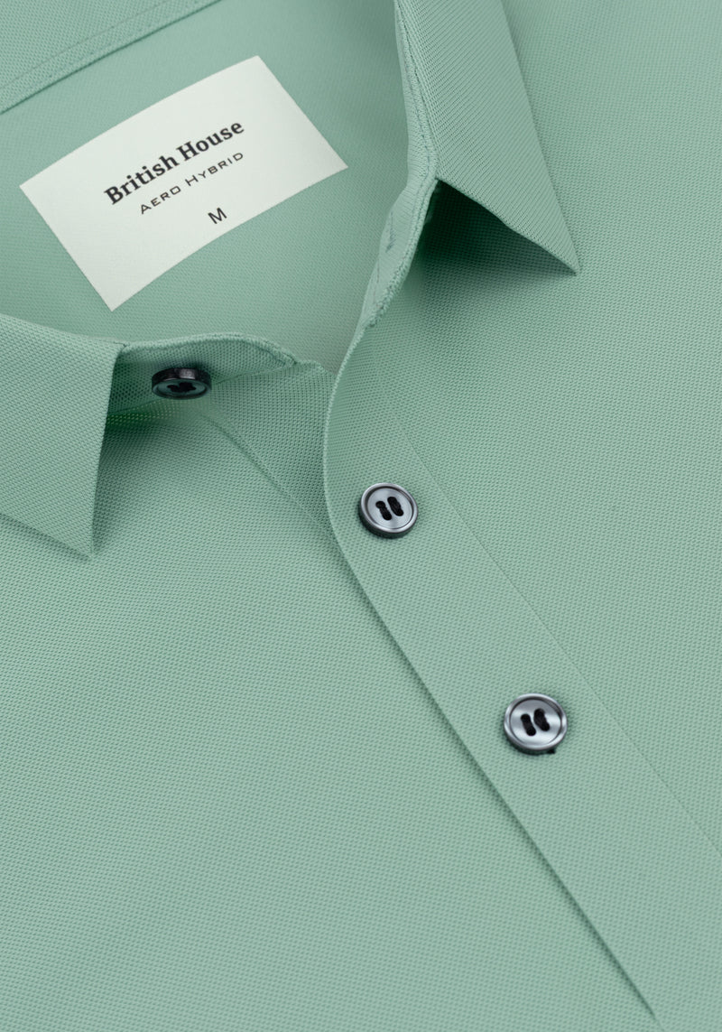 Celadon Mint Aero-Hybrid Polo Shirt