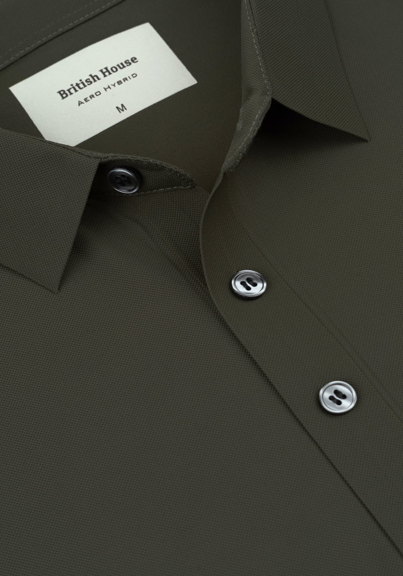 Woodland Olive Aero-Hybrid Polo Shirt