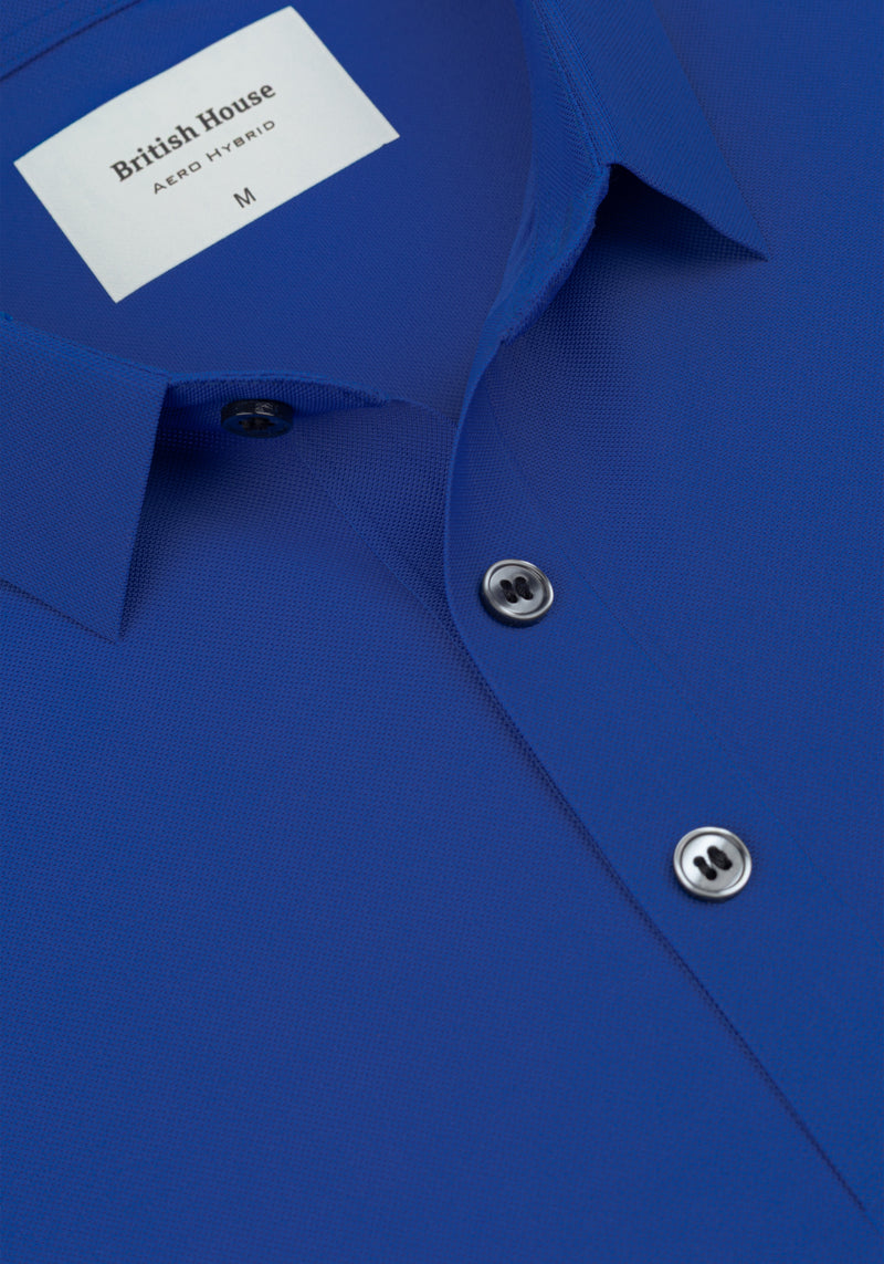 Cobalt Blue Aero-Hybrid Polo Shirt