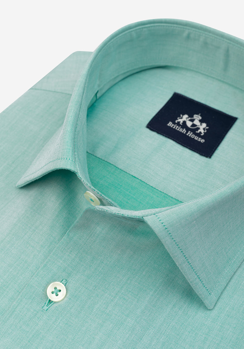 Jade Green Piqué Shirt