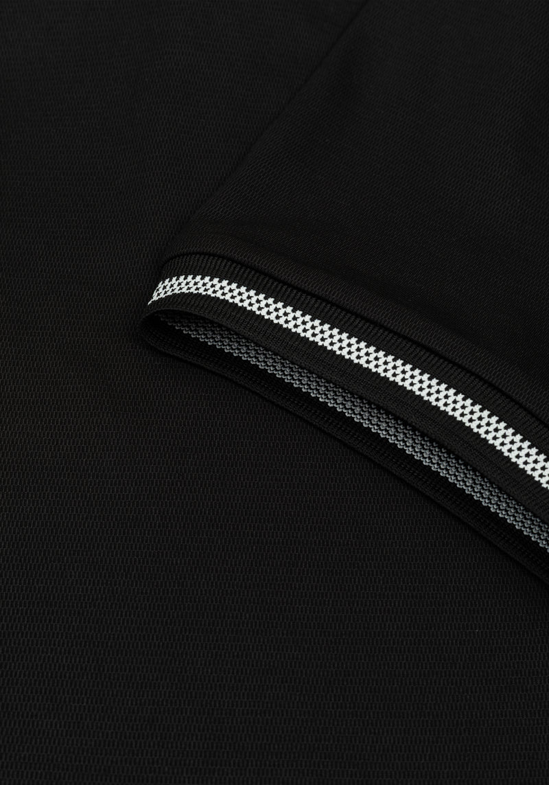 Aurora Black Cotton Polo Shirt