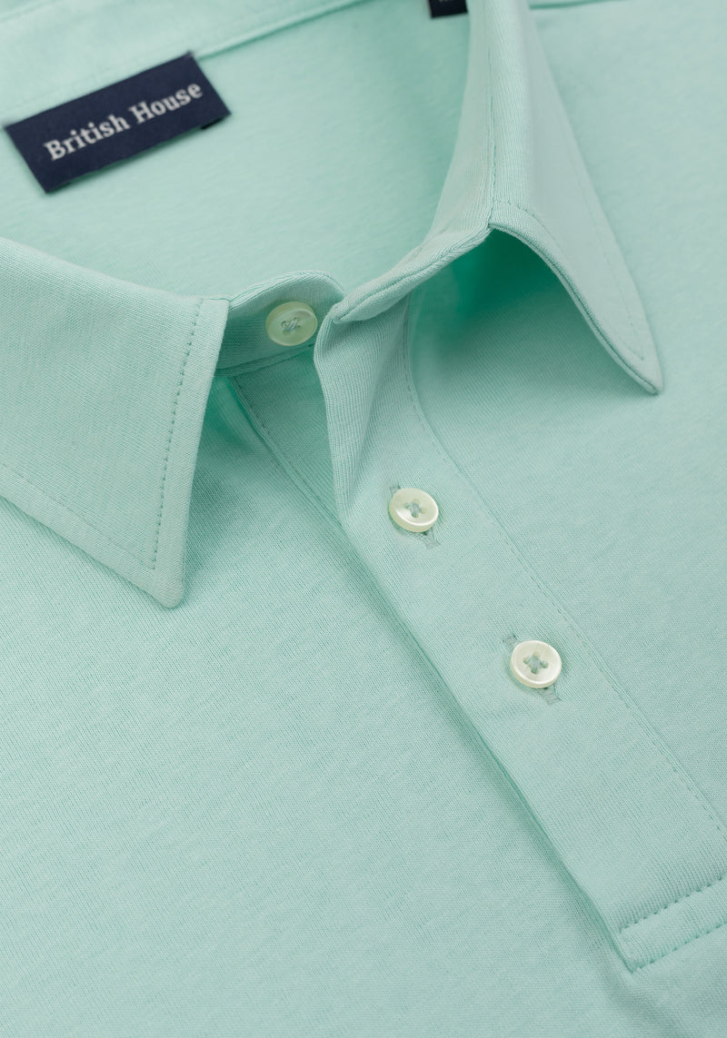 Neo Mint Cotton Polo Shirt