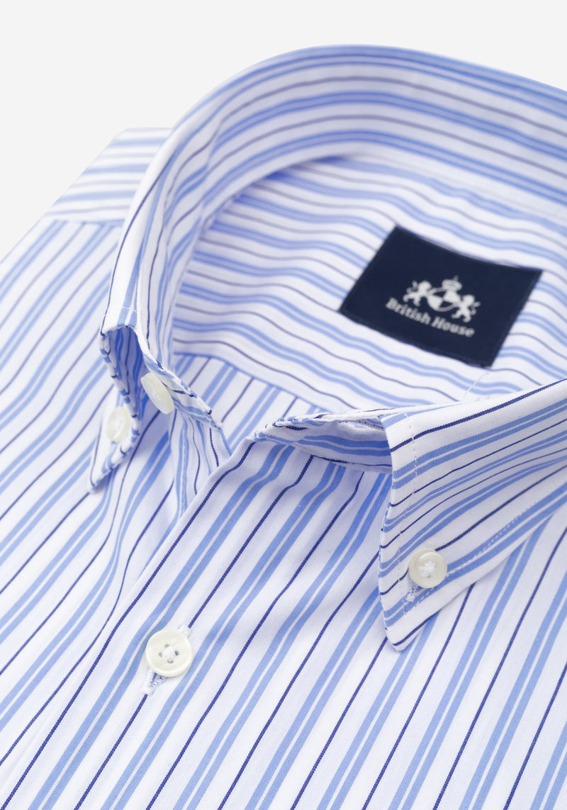 Deck Blue Stripe Poplin Shirt