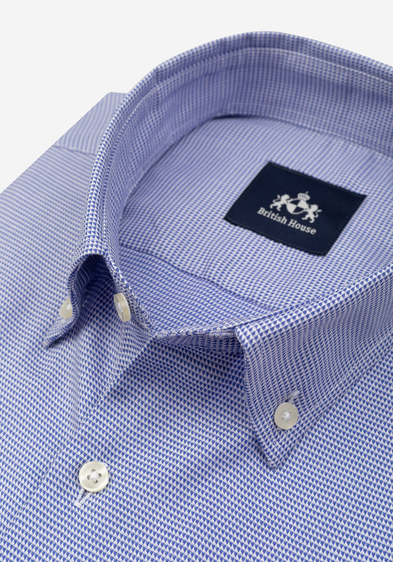 Royal Blue Dobby Shirt