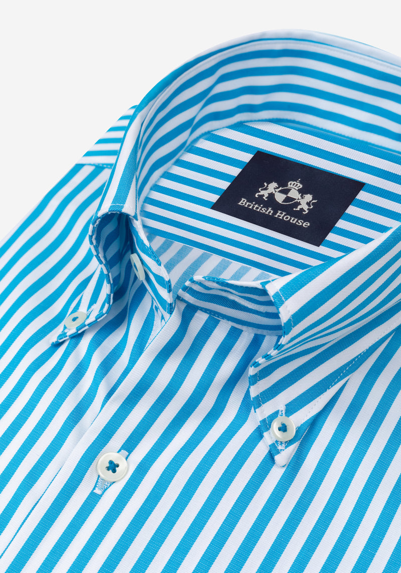 Capri Blue Stripe Signature Twill Shirt