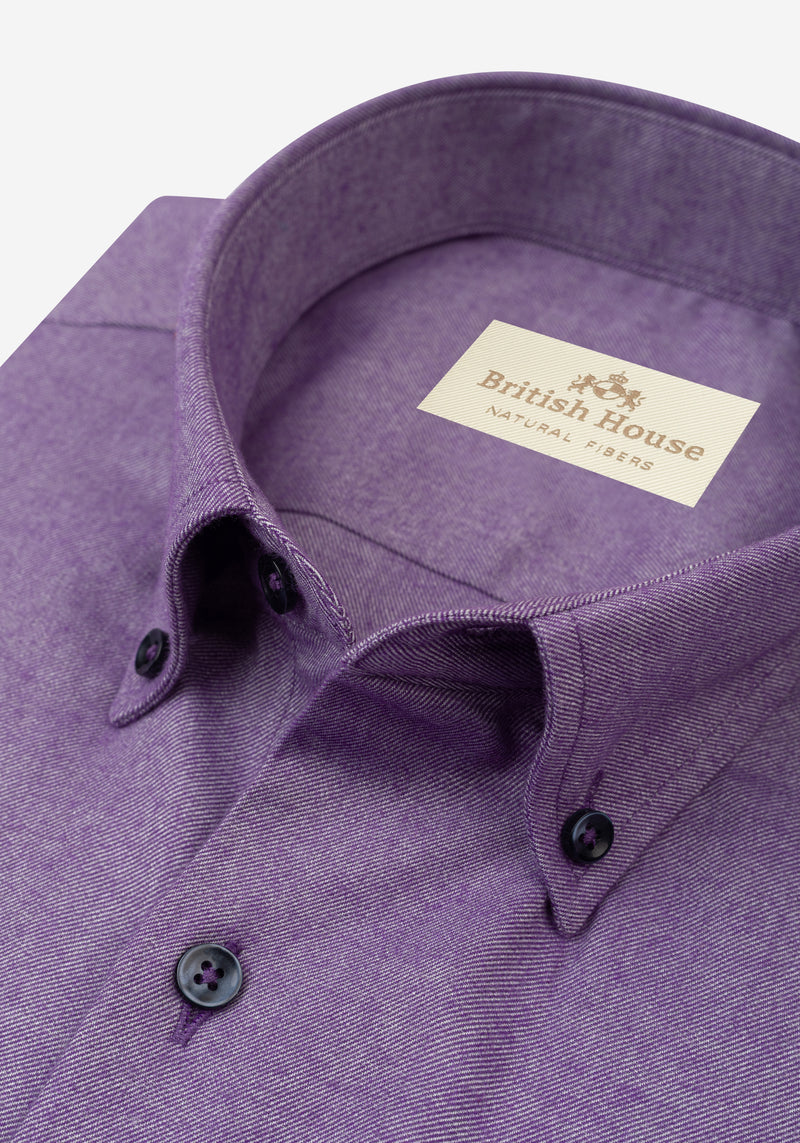 Heather Purple Flannel Shirt