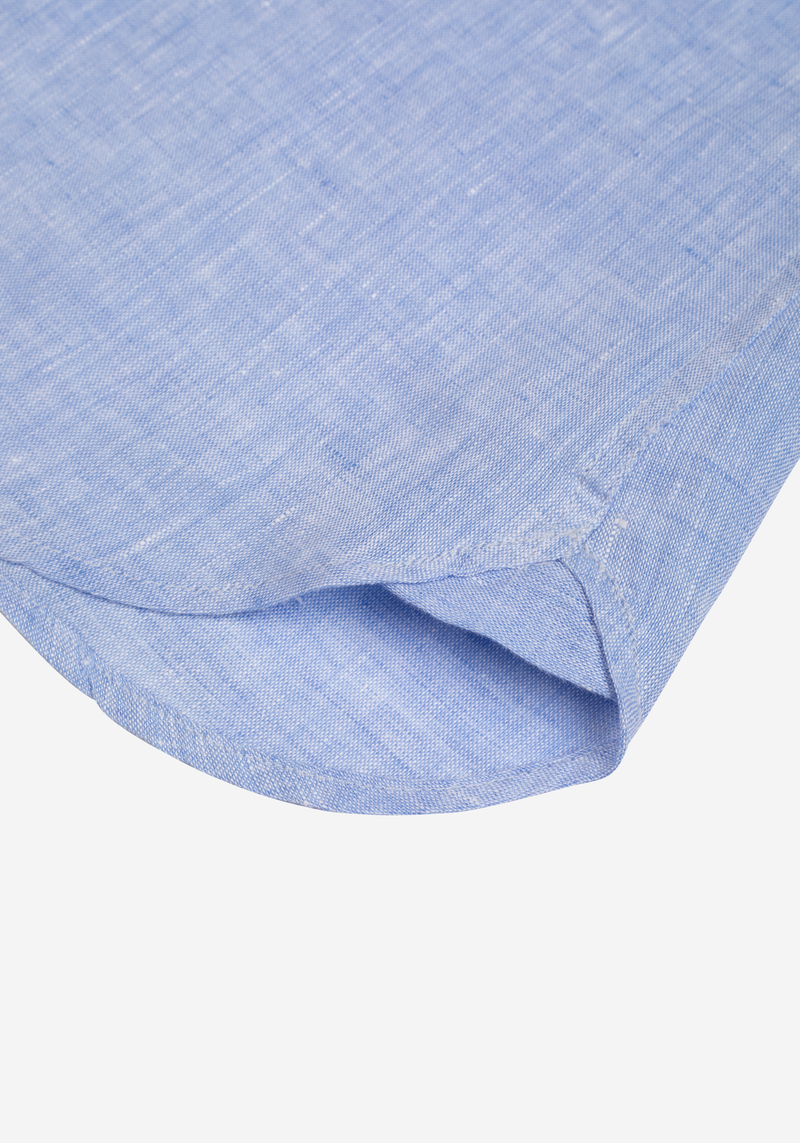 Breeze Blue Belgian Linen Shirt